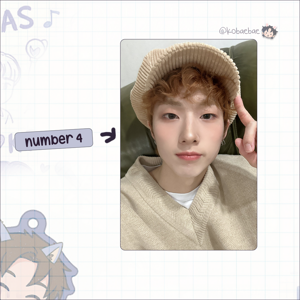 P1H - Jiung handmade photocards kpop inspired - Set 2