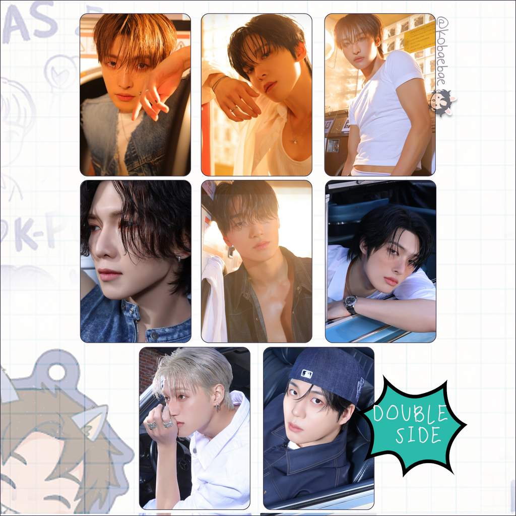 Atz - Golden H. 3 -  Handmade photocards kpop inspired - Set 1 Double side