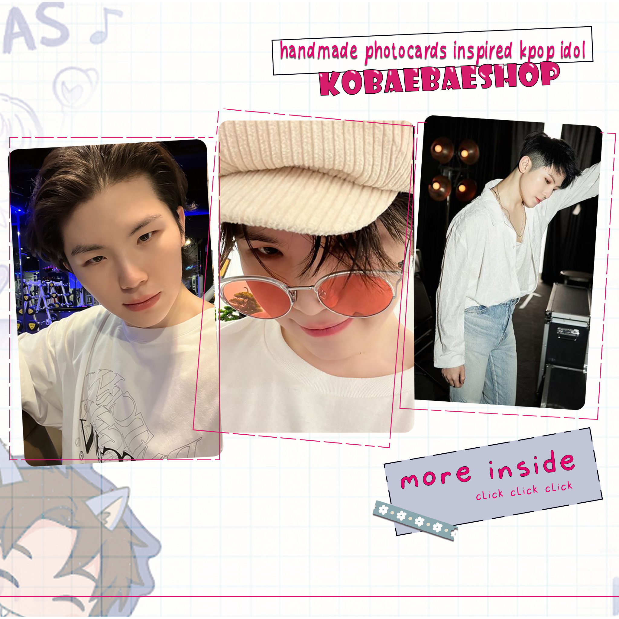 Svt - Woozi Handmade photocards kpop inspired - Bias Set 1