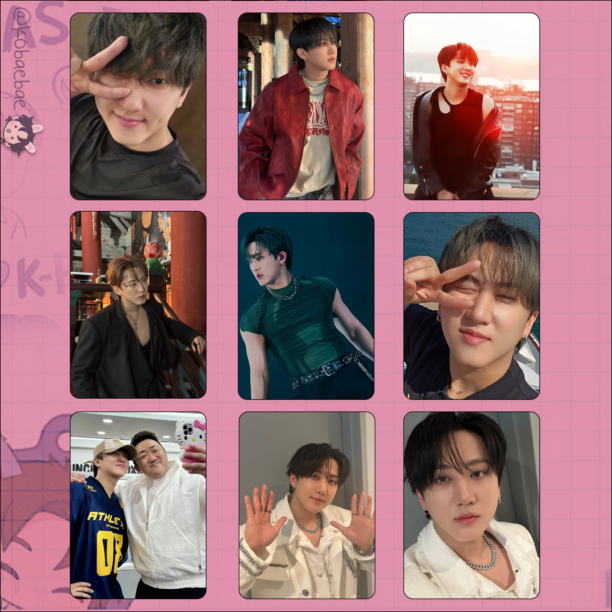 Skz (Stray Kids) - Changbin handmade photocards kpop inspired - Set 10