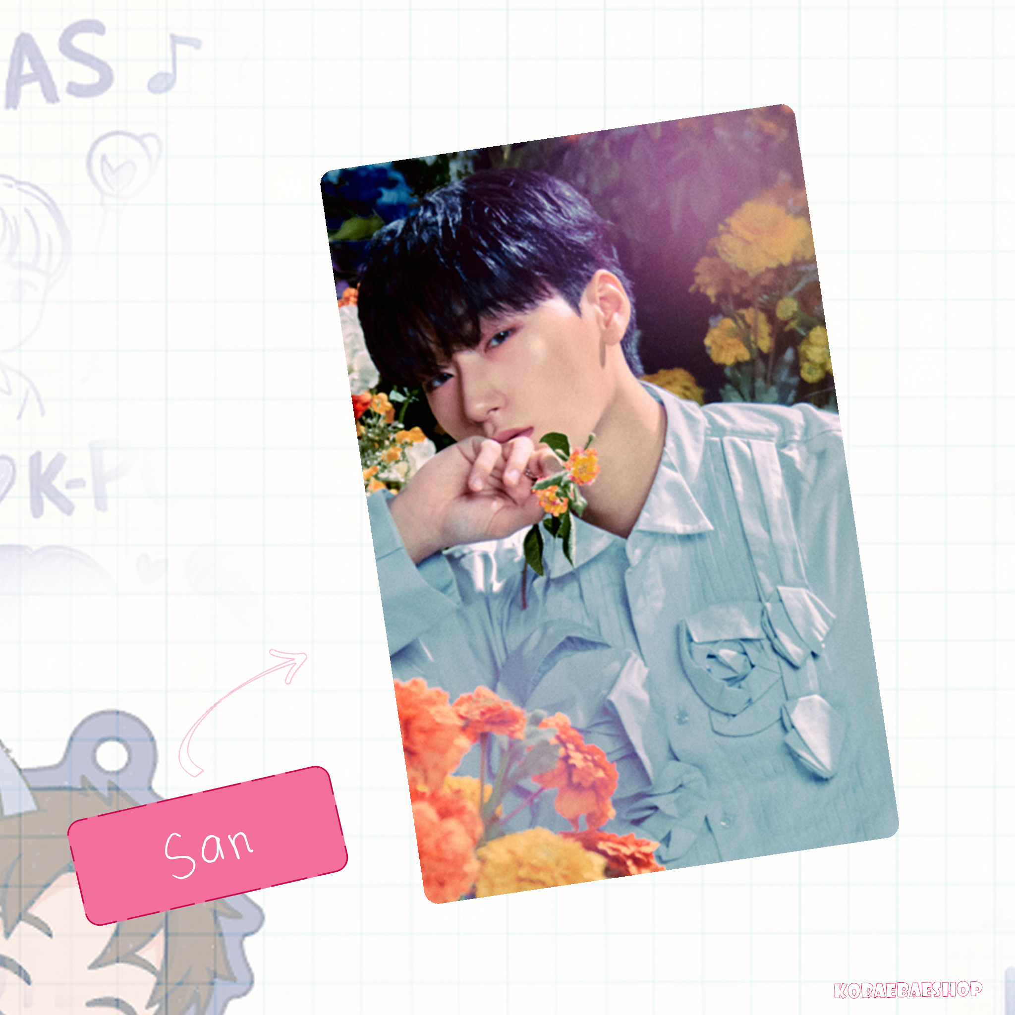 Atz - Golden H. 2 -  Handmade photocards kpop inspired - Diary vers.