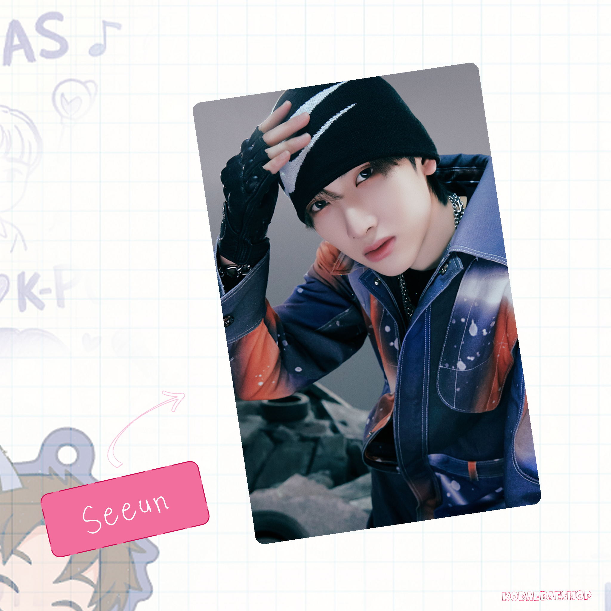 Xkrs - Watch Out (Hik. vers) Handmade photocards kpop inspired - Bias set