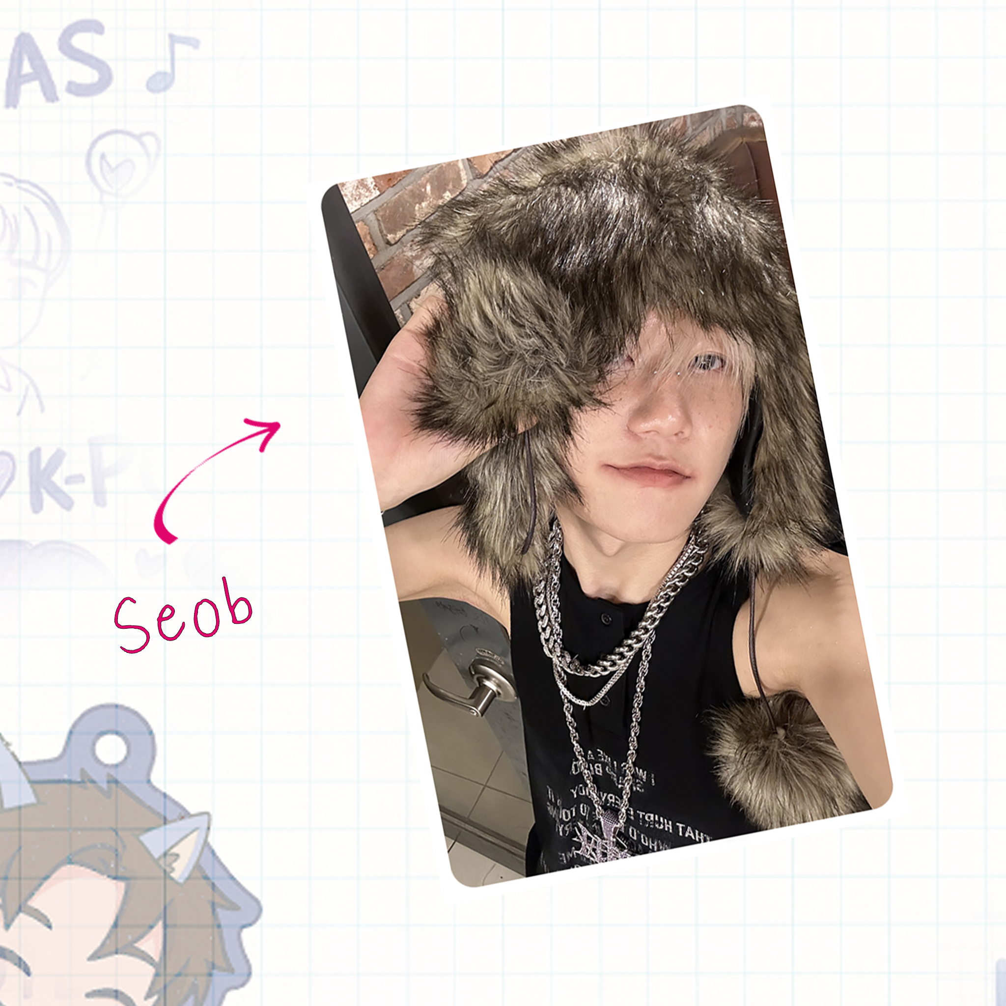 P1h - Ot6 handmade photocards kpop inspired - Set 1