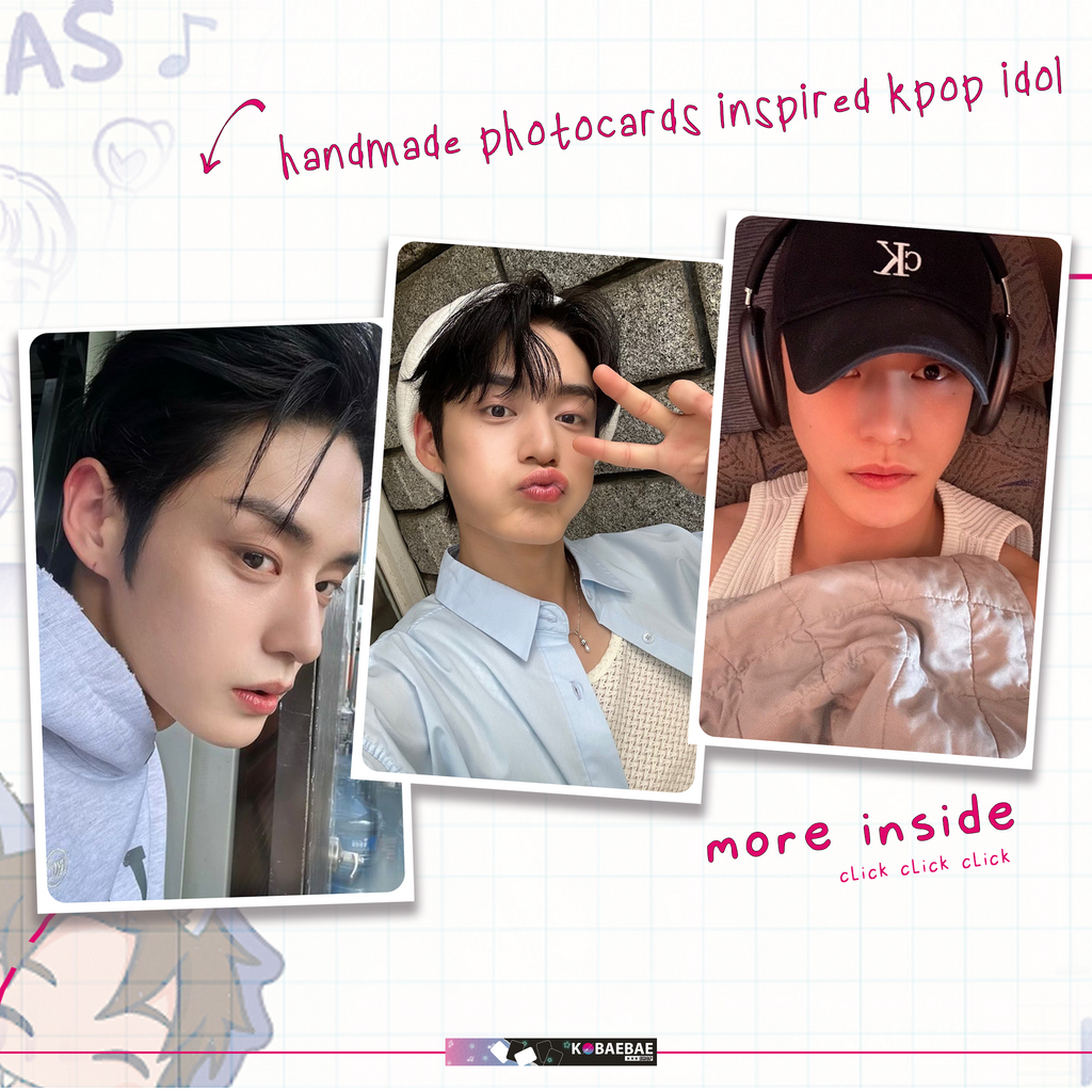 Zb1 - Jiwoo Handmade photocards kpop inspired - Bias Set 1