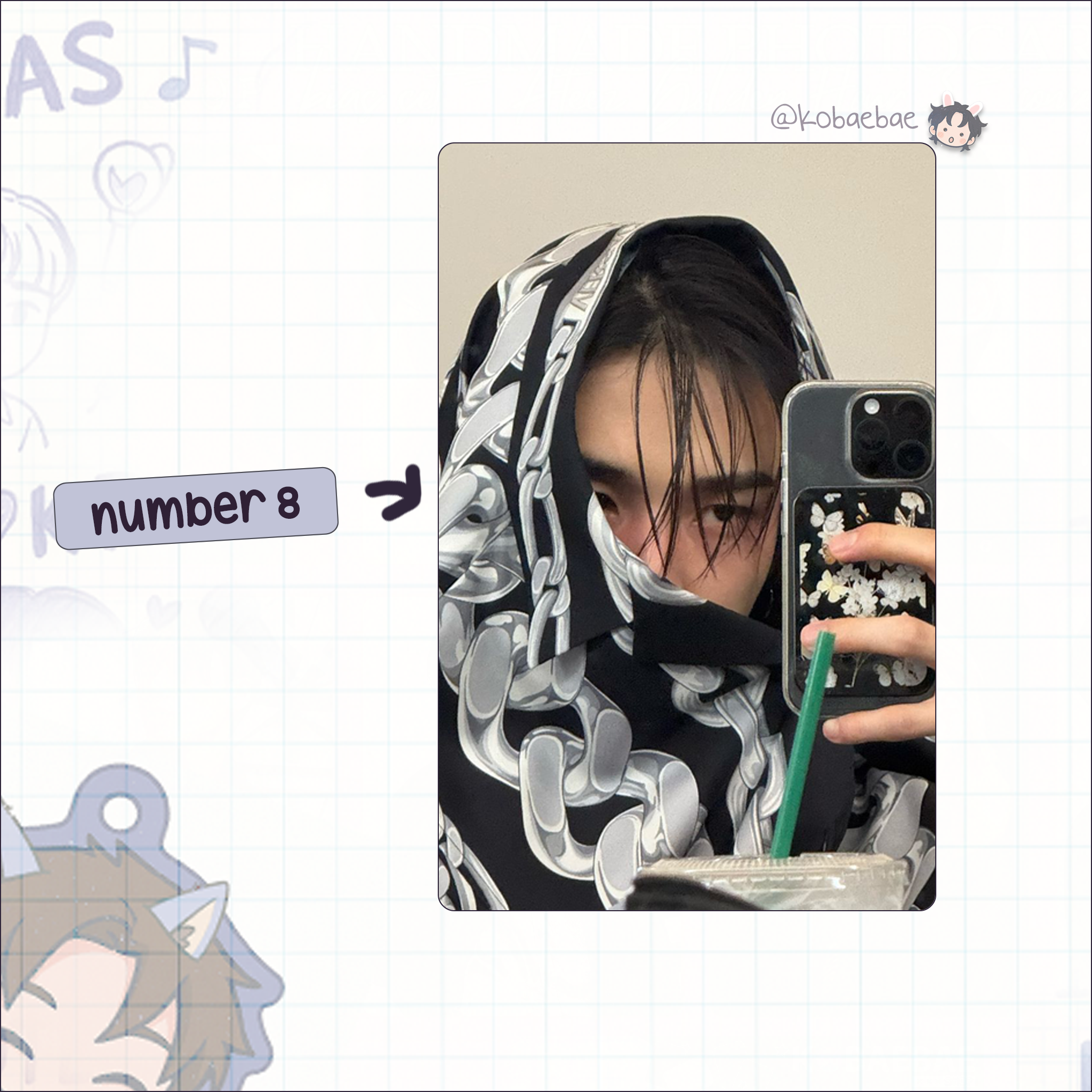 Skz (Stray Kids) - Hyunjin handmade photocards kpop inspired - Set 10