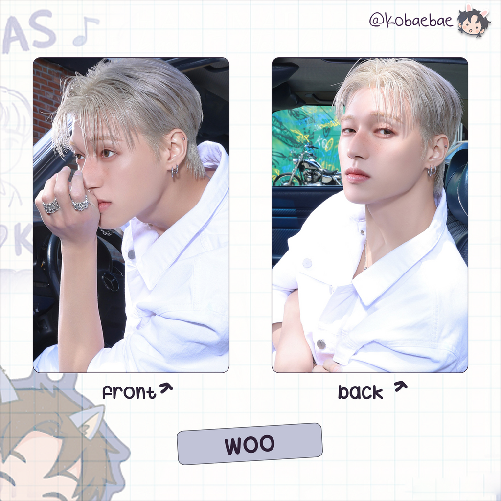 Atz - Golden H. 3 -  Handmade photocards kpop inspired - Set 1 Double side