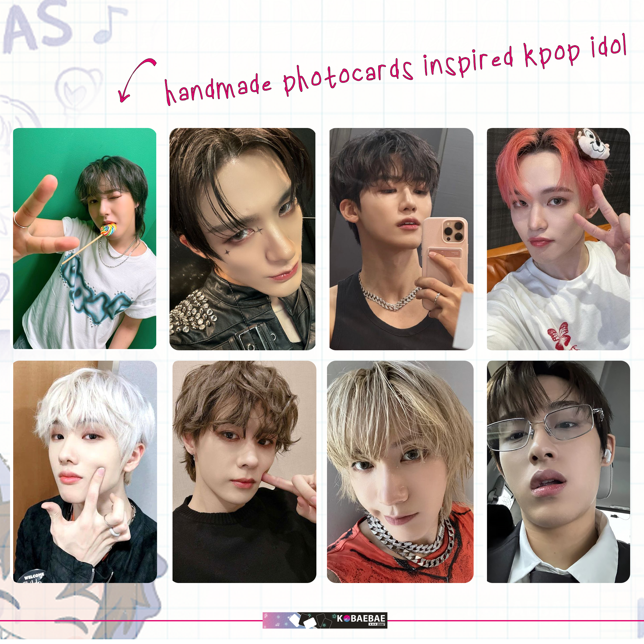 NeoUnit - Ot25 handmade photocards kpop inspired - Set 1