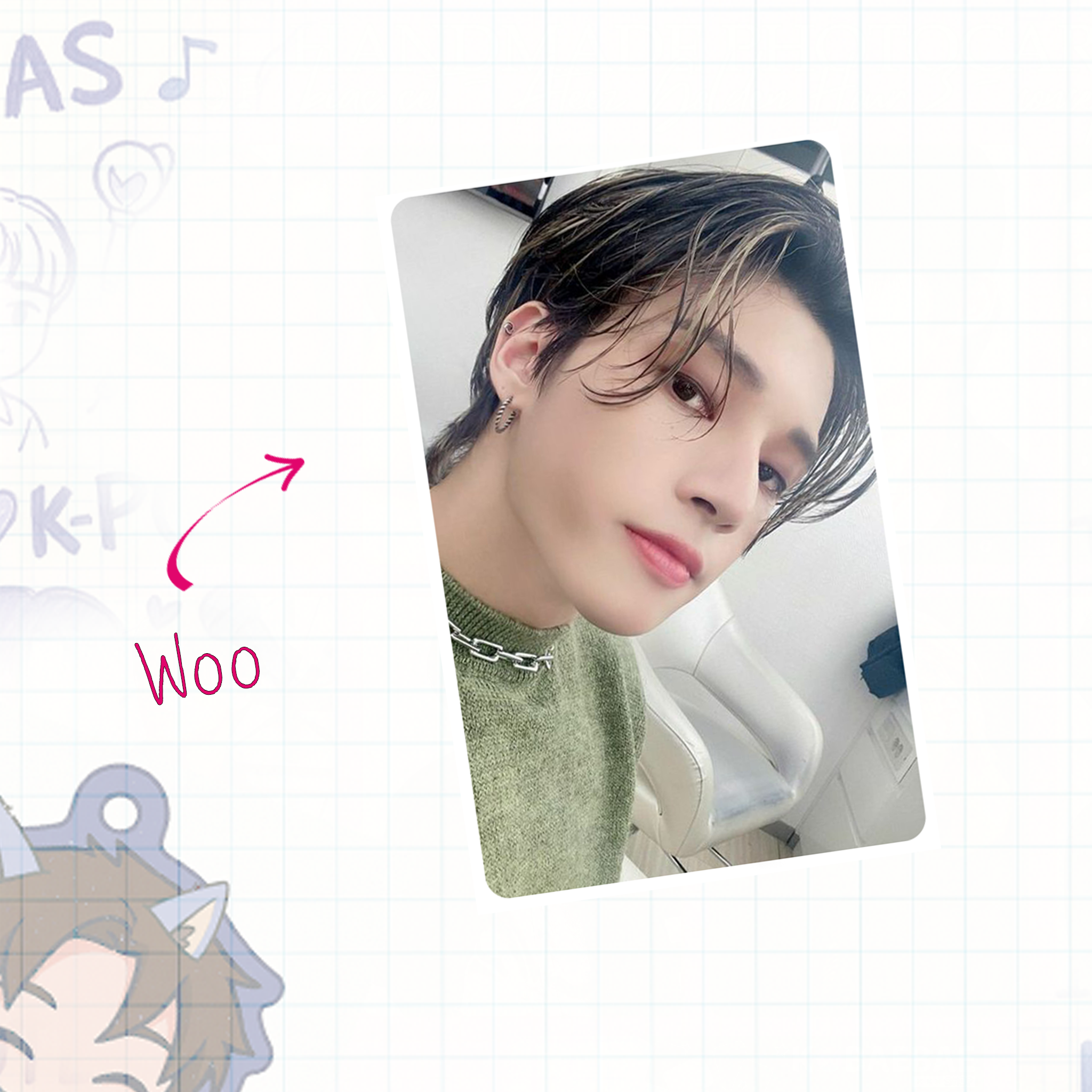 Atz - Ot8 handmade photocards kpop inspired - Set 1
