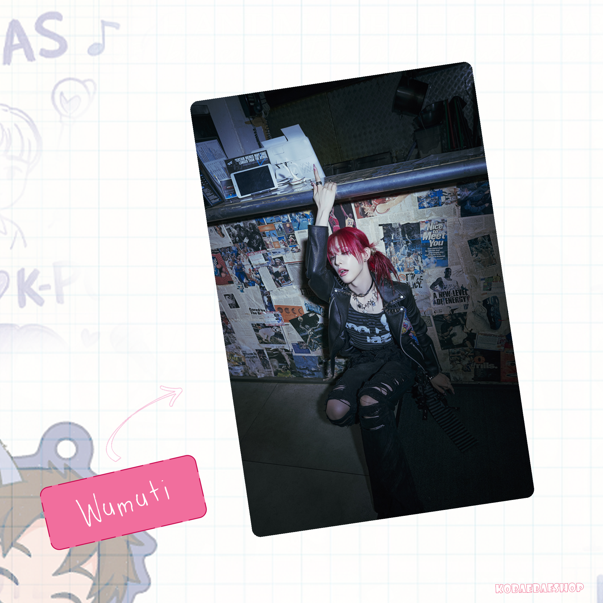 Xlov - Mini Album Handmade photocards kpop inspired - Bias Set 5