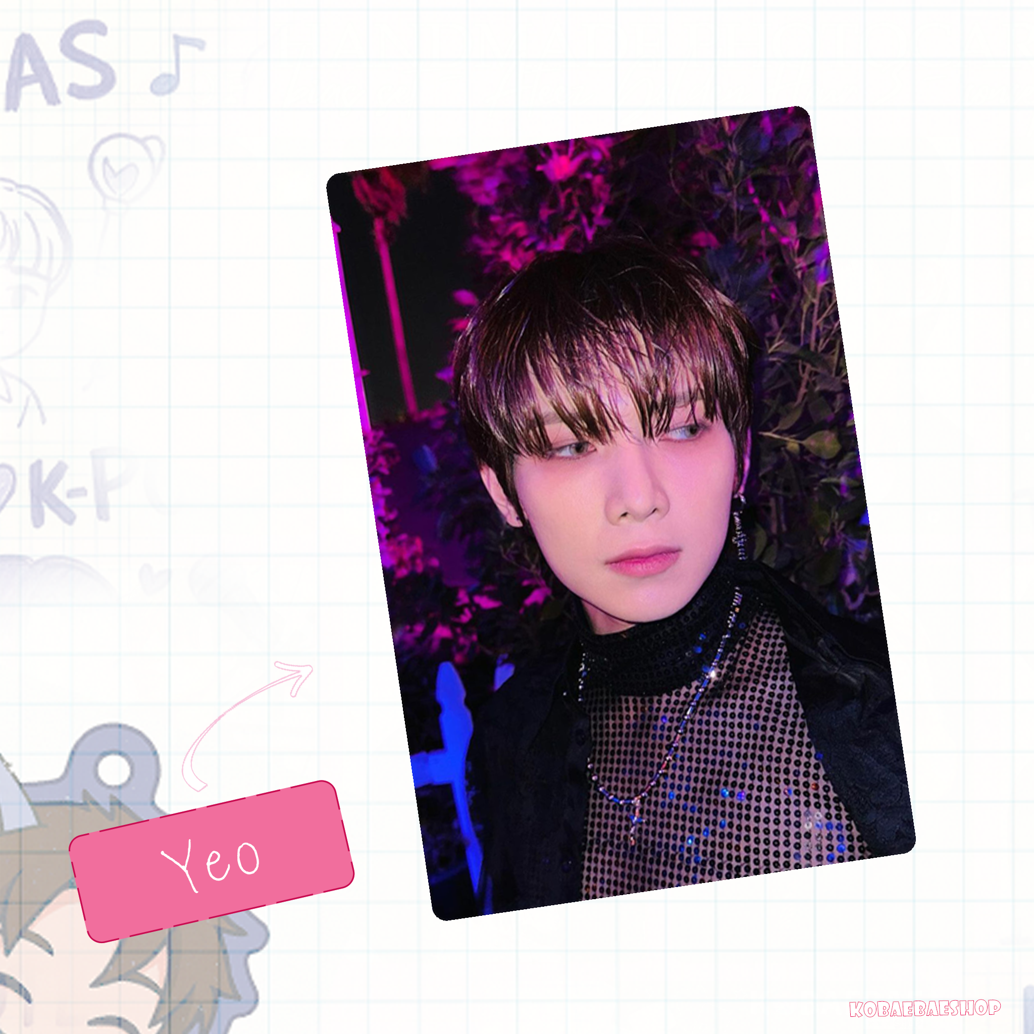 Atz - Glitters holo set  handmade photocards kpop inspired -