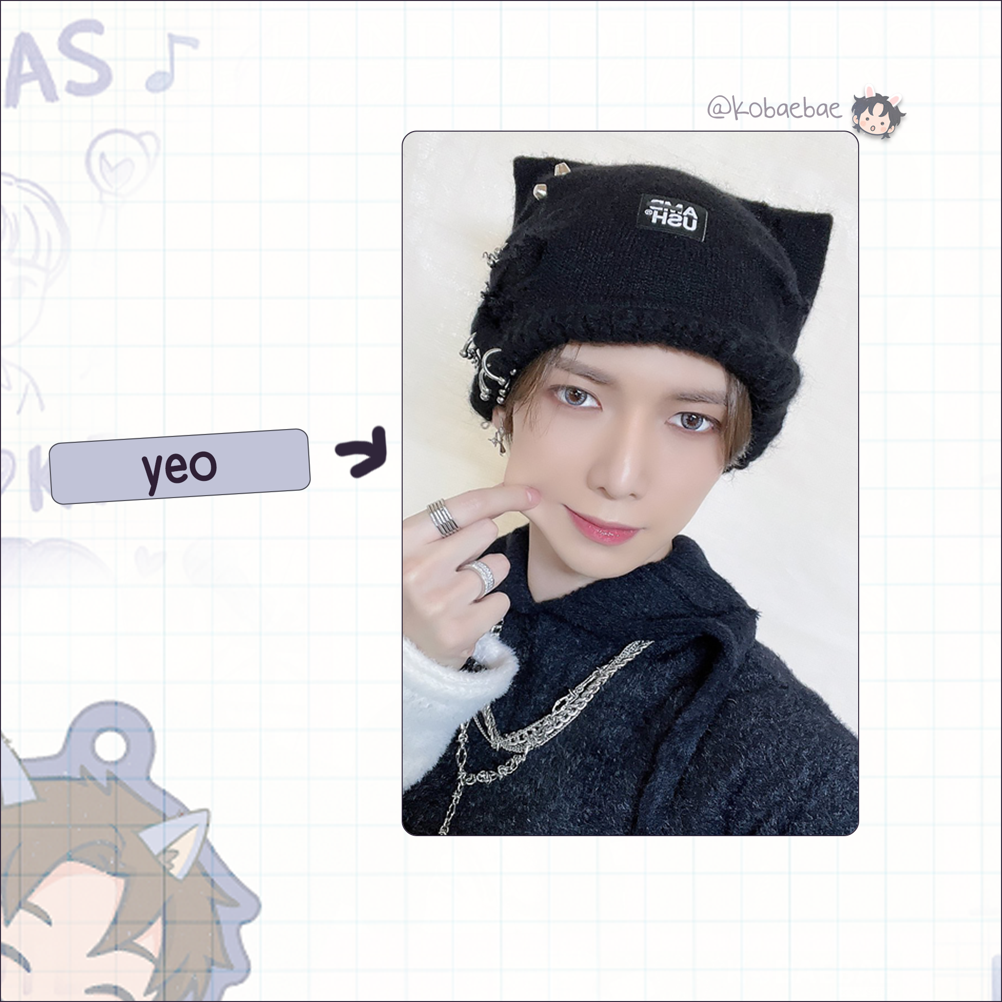 Atz - Bloggy handmade photocards kpop inspired - Bias set 2