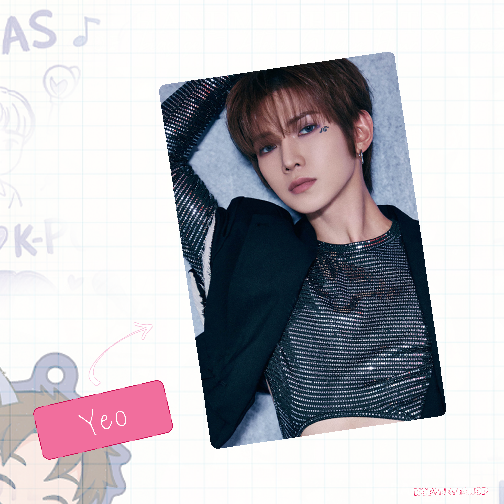 Atz - Golden H. 2 -  Handmade photocards kpop inspired - For vers.