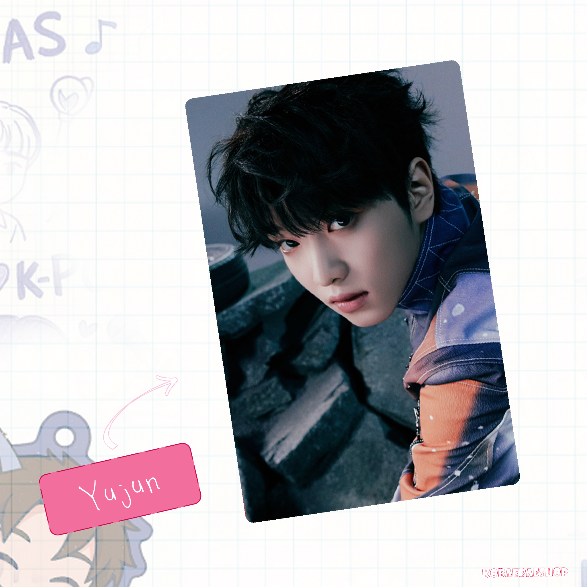 Xkrs - Watch Out (Hik. vers) Handmade photocards kpop inspired - Bias set