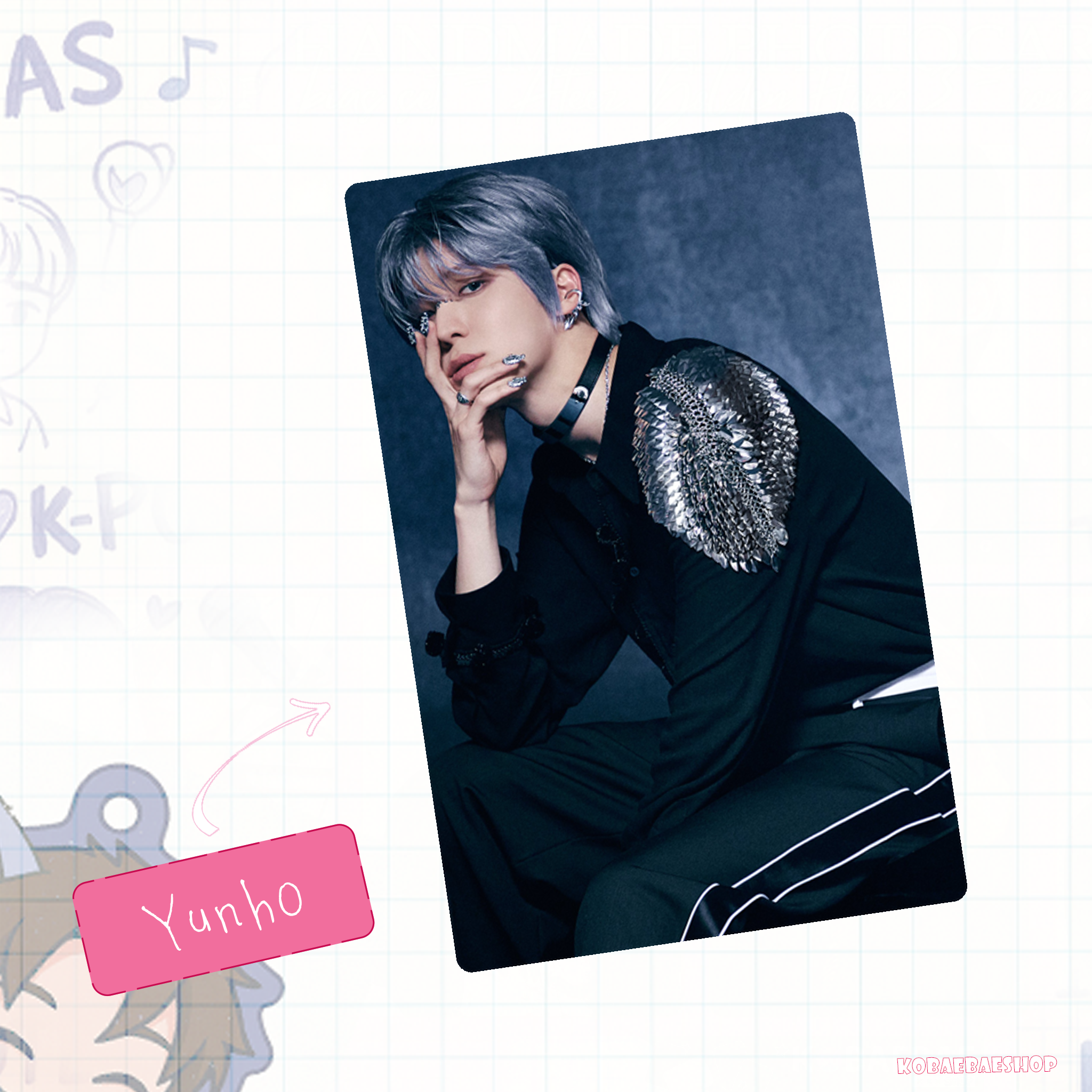 Atz - Golden H. 2 -  Handmade photocards kpop inspired - For vers.