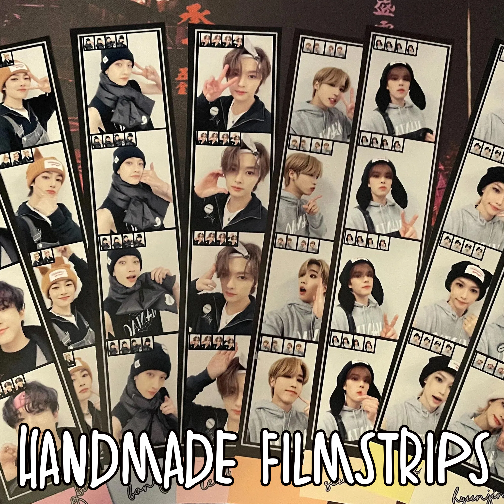 Skz - OT8 handmade film strips - Gift for fan