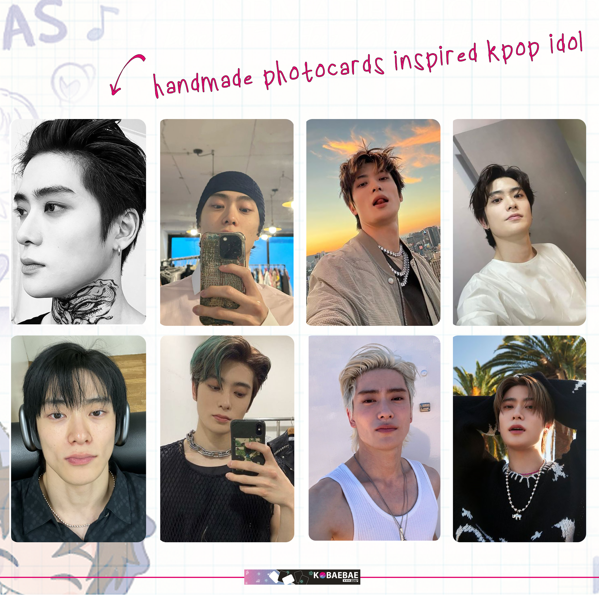 NeoUnit - Hae handmade photocards kpop inspired - Set 1