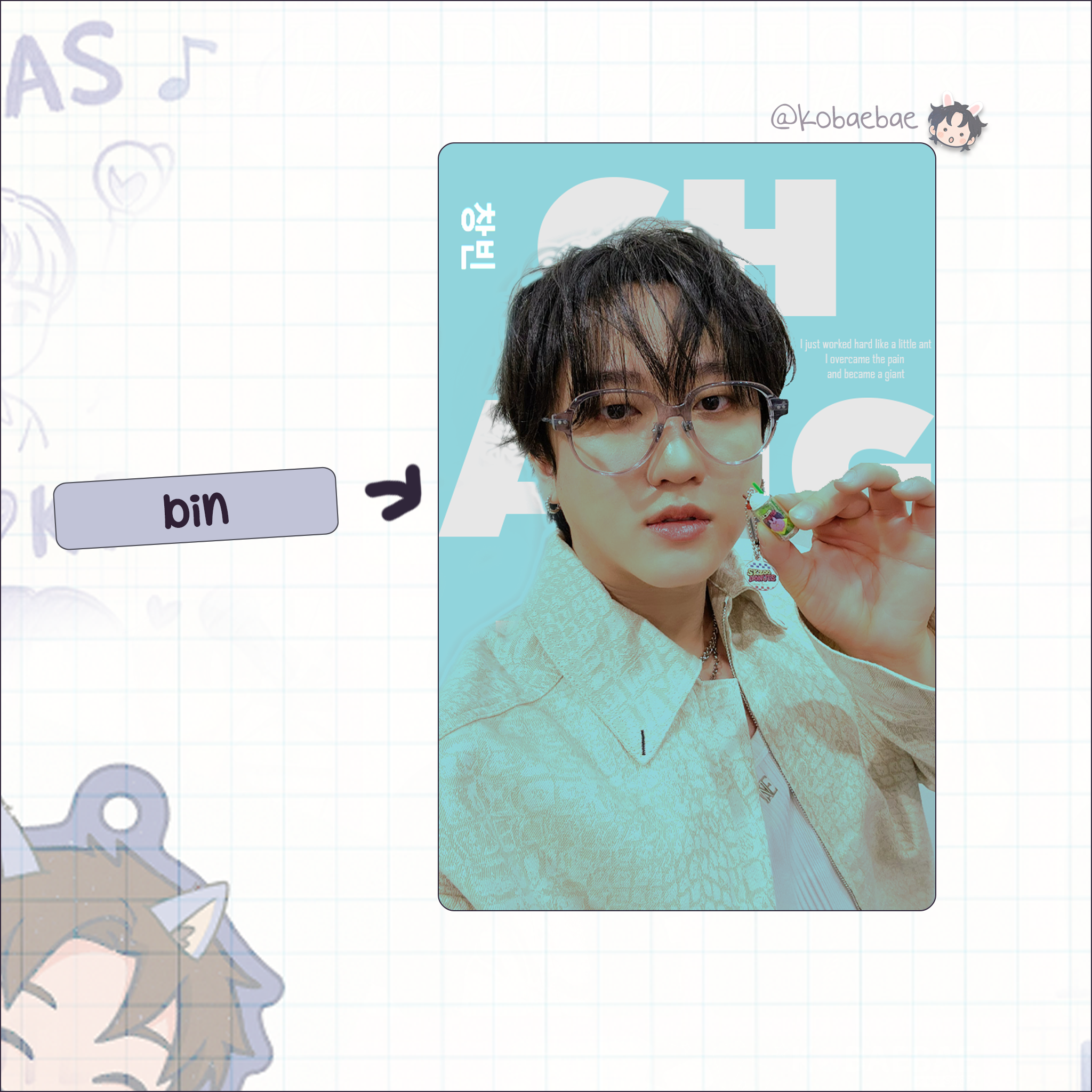 Skz - Rainbow holo set  handmade photocards kpop inspired - Pop Up set 1