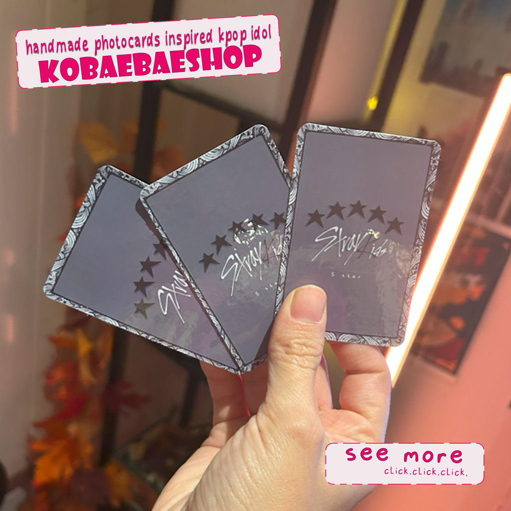 Skz - Dome Handmade photocards kpop inspired - holographic Bias Set 1
