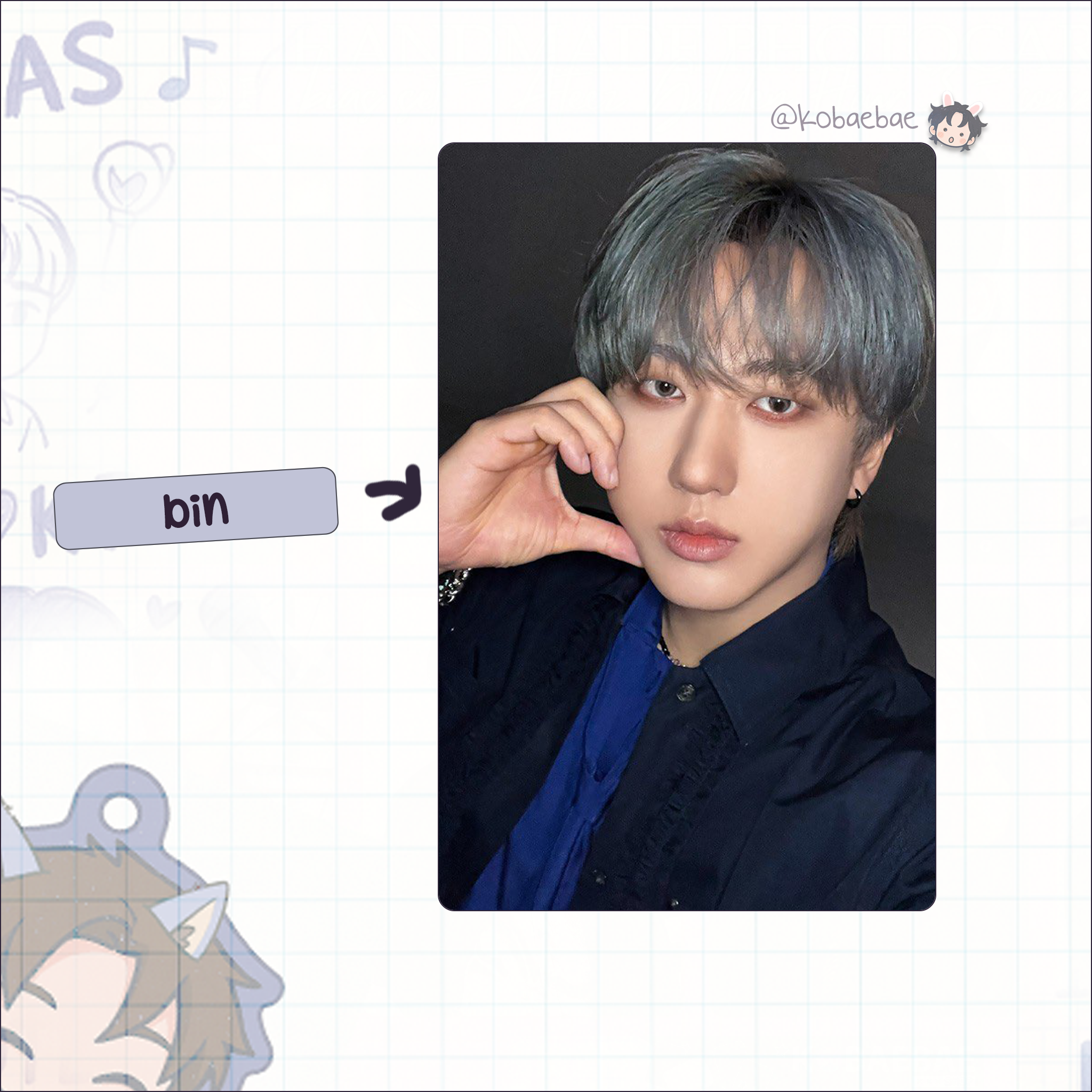 Skz - Handmade photocards kpop inspired - M.elon set 2