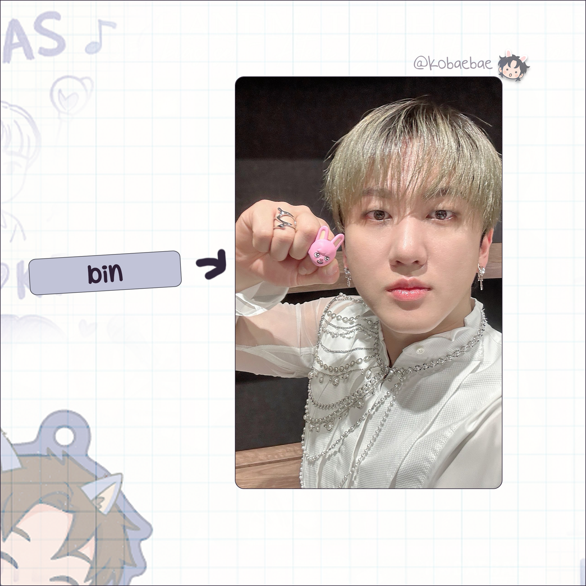 Skz - Handmade photocards kpop inspired - Skzoo Ring