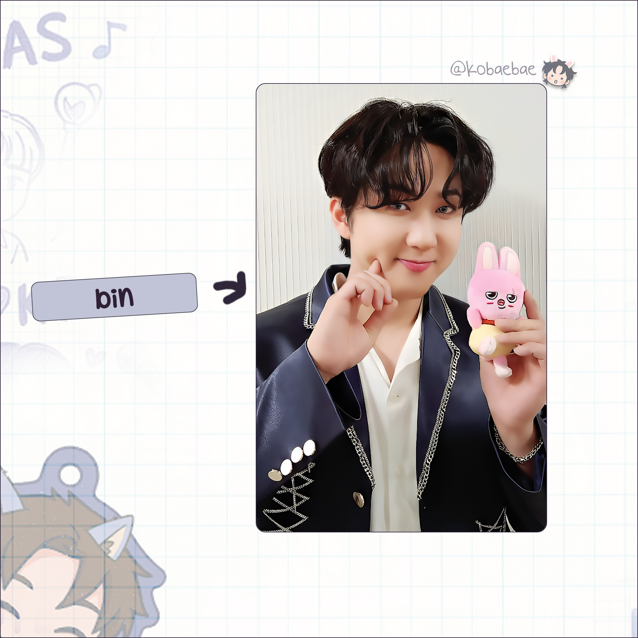 Skz - Handmade photocards kpop inspired - Selfie with Skzoo set 1