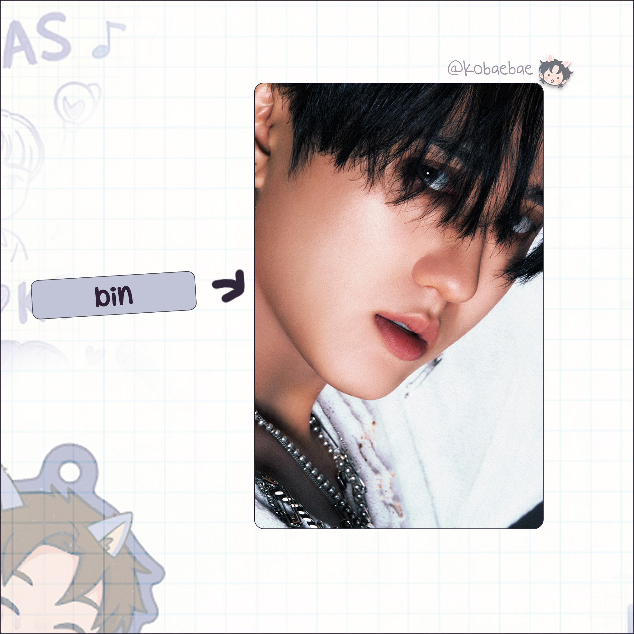 Skz - Rockstar Handmade photocards kpop inspired - Bias set 3
