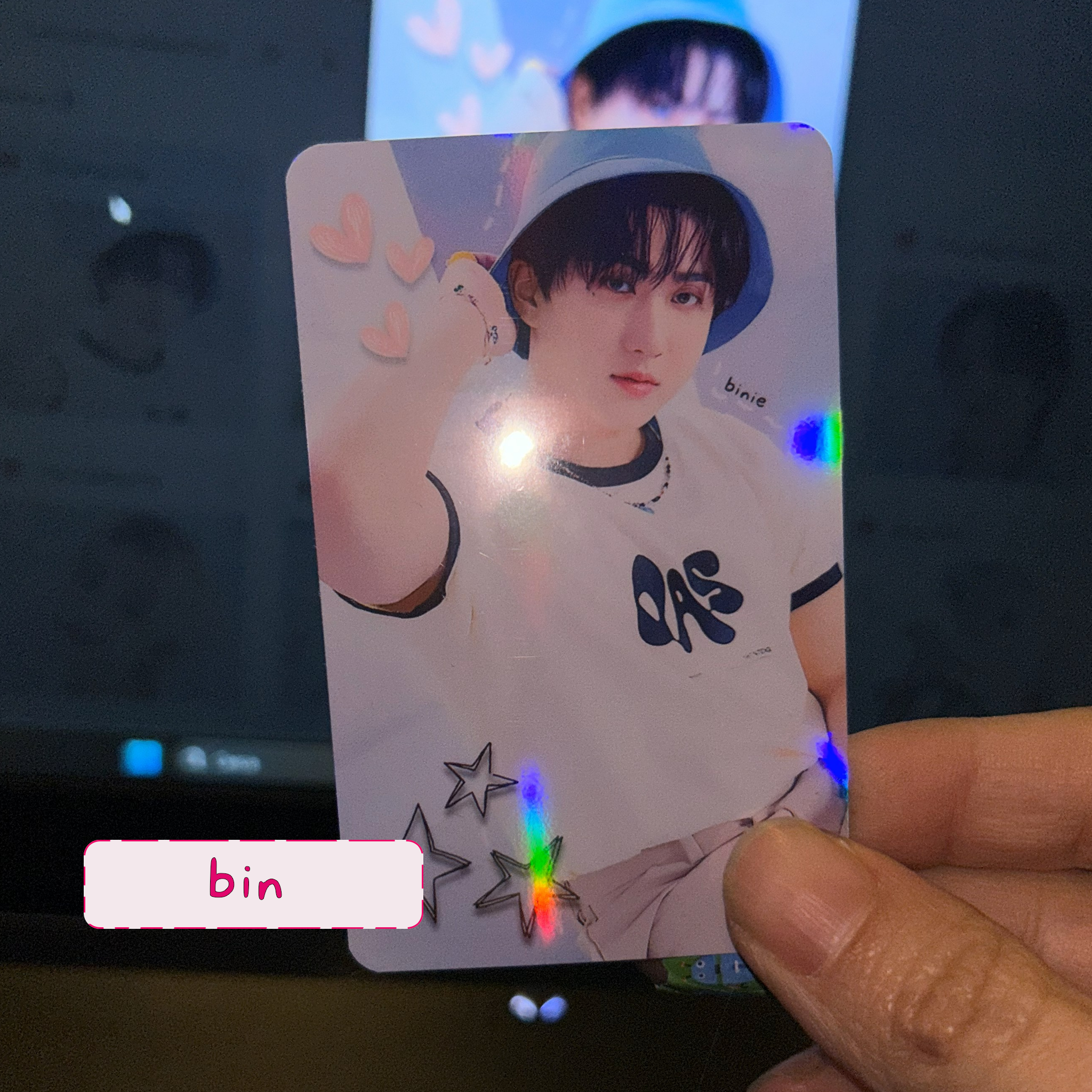 Skz - Rainbow holo set  handmade photocards kpop inspired - Dome set 2