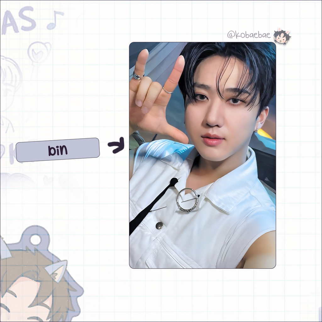 Skz - Handmade photocards kpop inspired - M.elon set 1