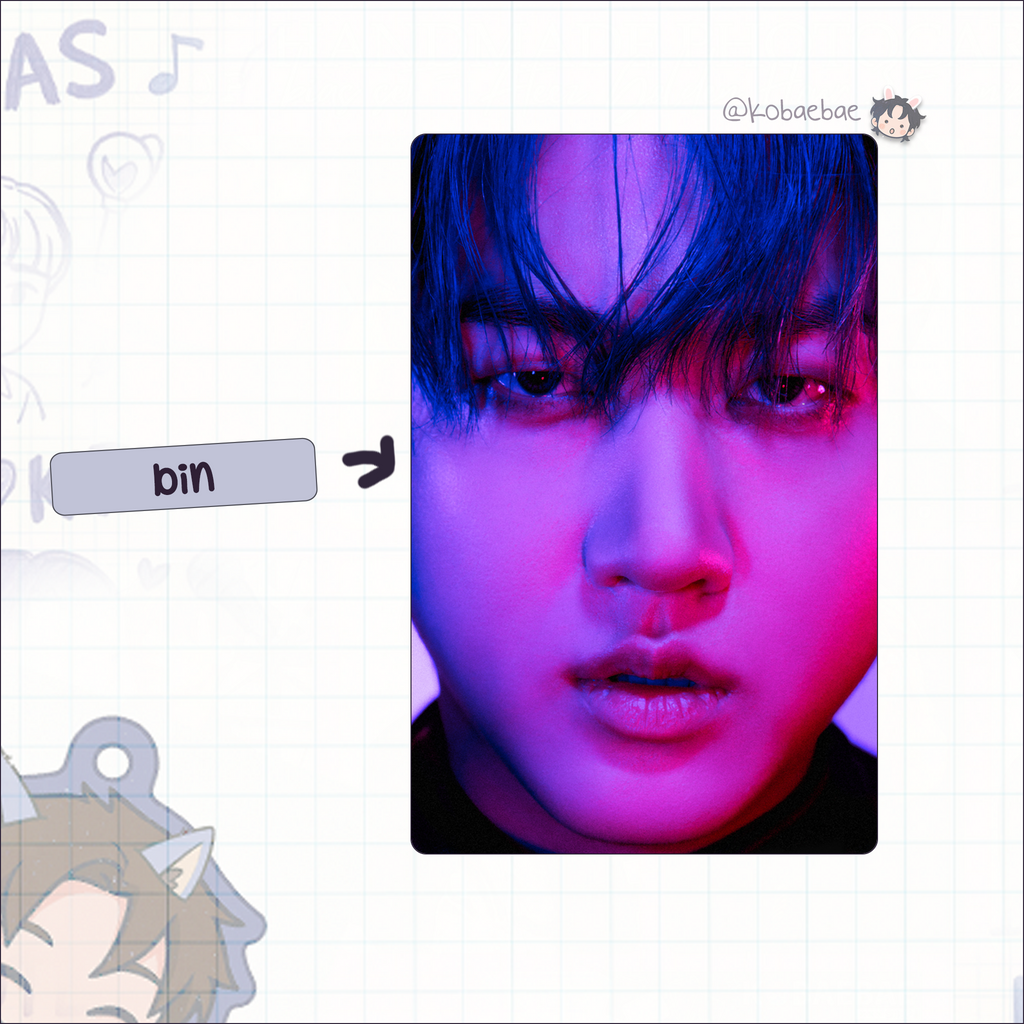 Skz - R.S. set  handmade photocards kpop inspired - Holo set