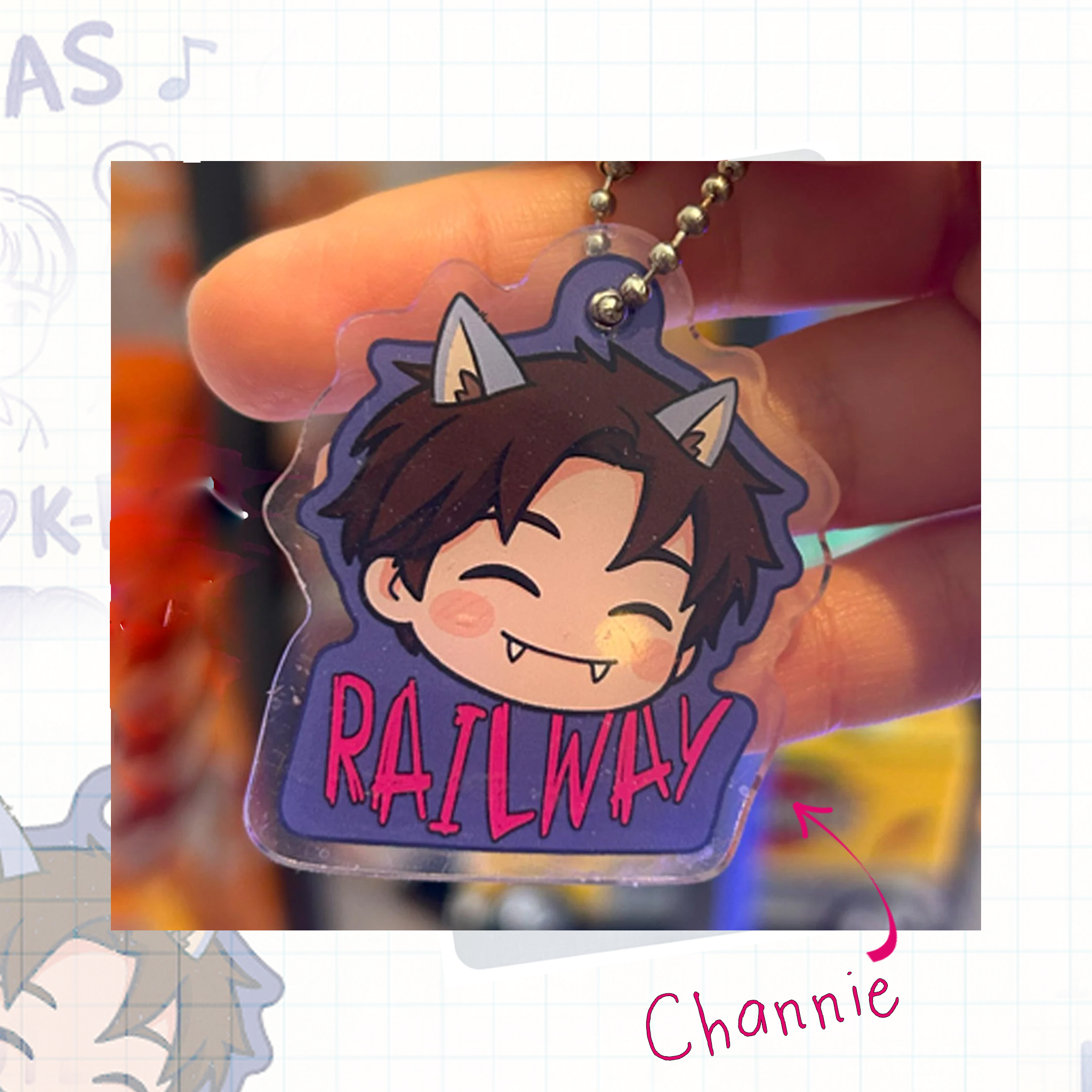 SKZ Inspired Keychain - Chan Design - Kpop Fan Gift - Fanmade Merch