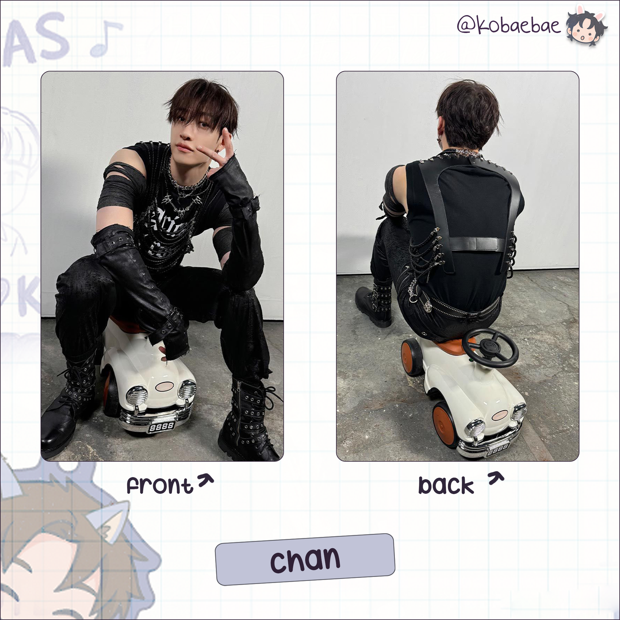 Atz - Step Out Handmade photocards kpop inspired - Double side set 2