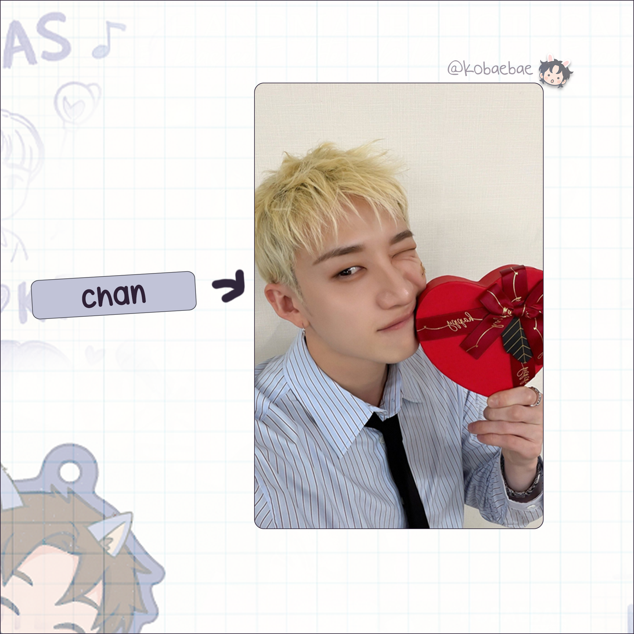 Stray Kids - Be my Valentine handmade photocards kpop inspired - bias set 2026