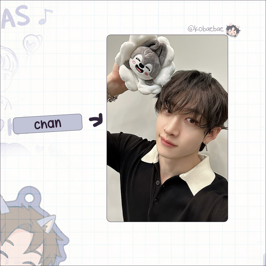 Skz - Handmade photocards kpop inspired - Bias set Skzoo Flower