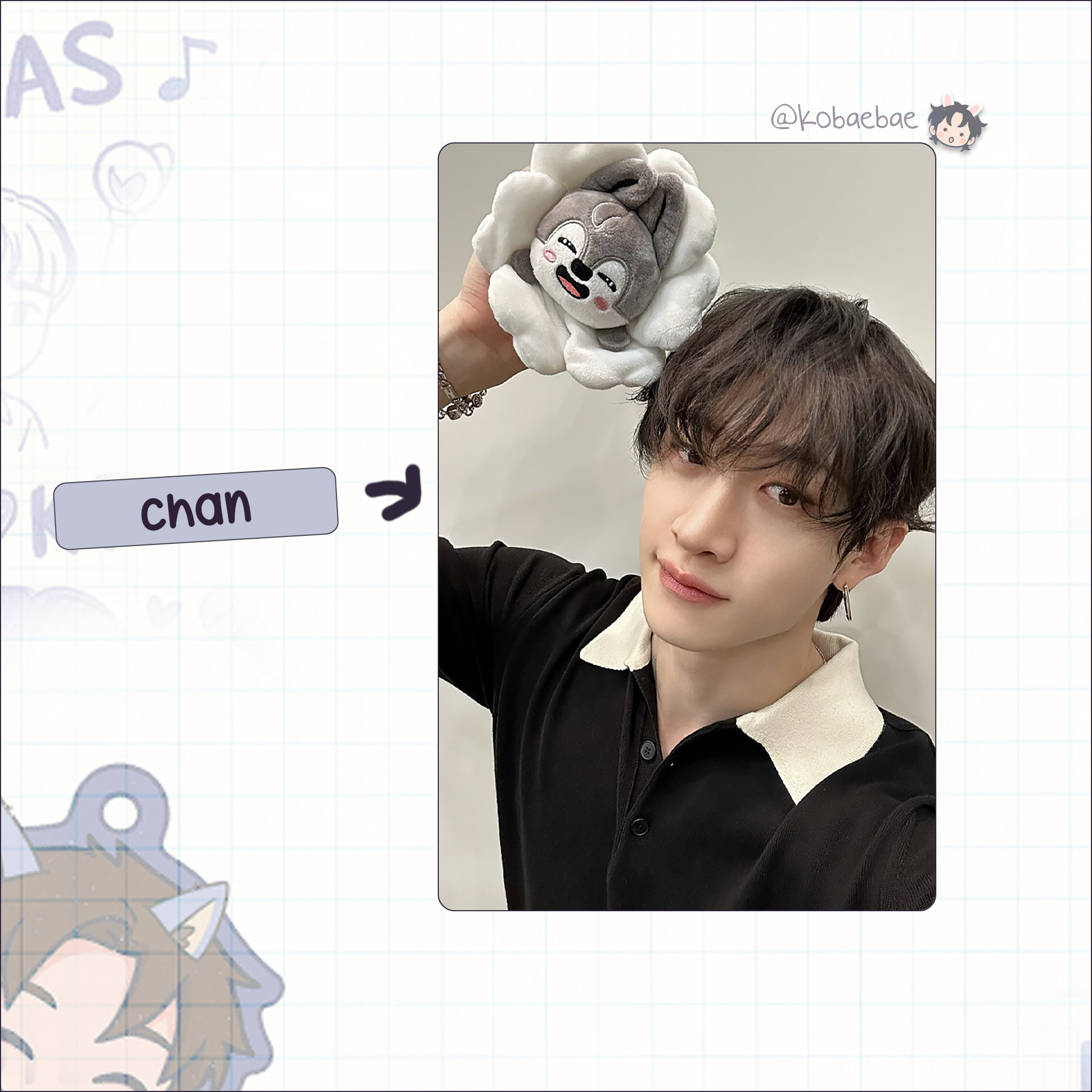 Skz - Handmade photocards kpop inspired - Bias set Skzoo Flower