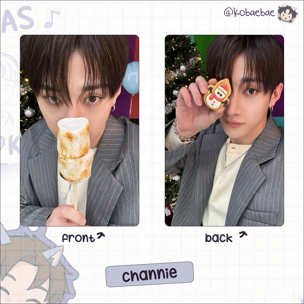 Skz - Christmas Stay4 Handmade photocards kpop inspired - Double side set