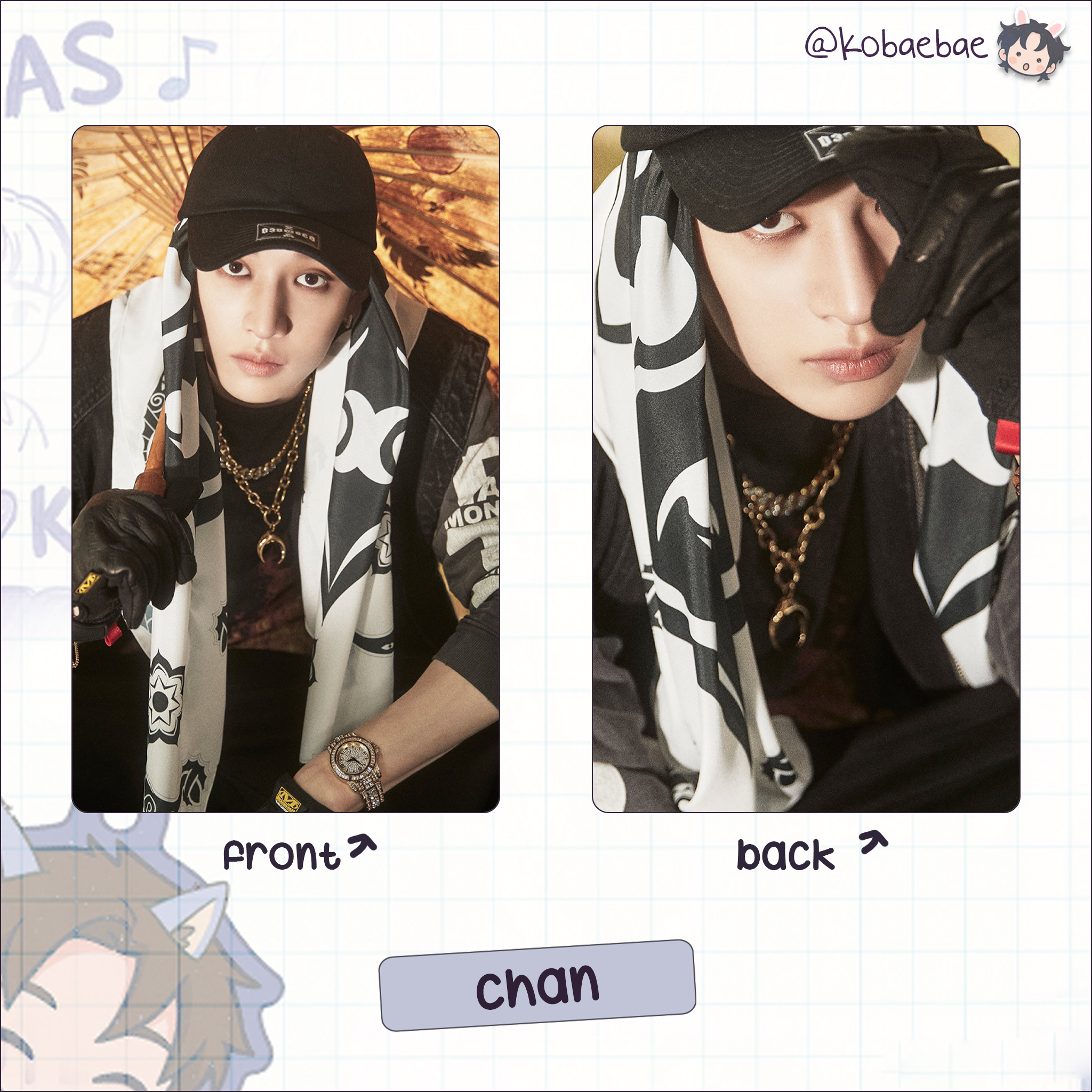 Skz - H.o.p Handmade photocards kpop inspired - Double side set 1