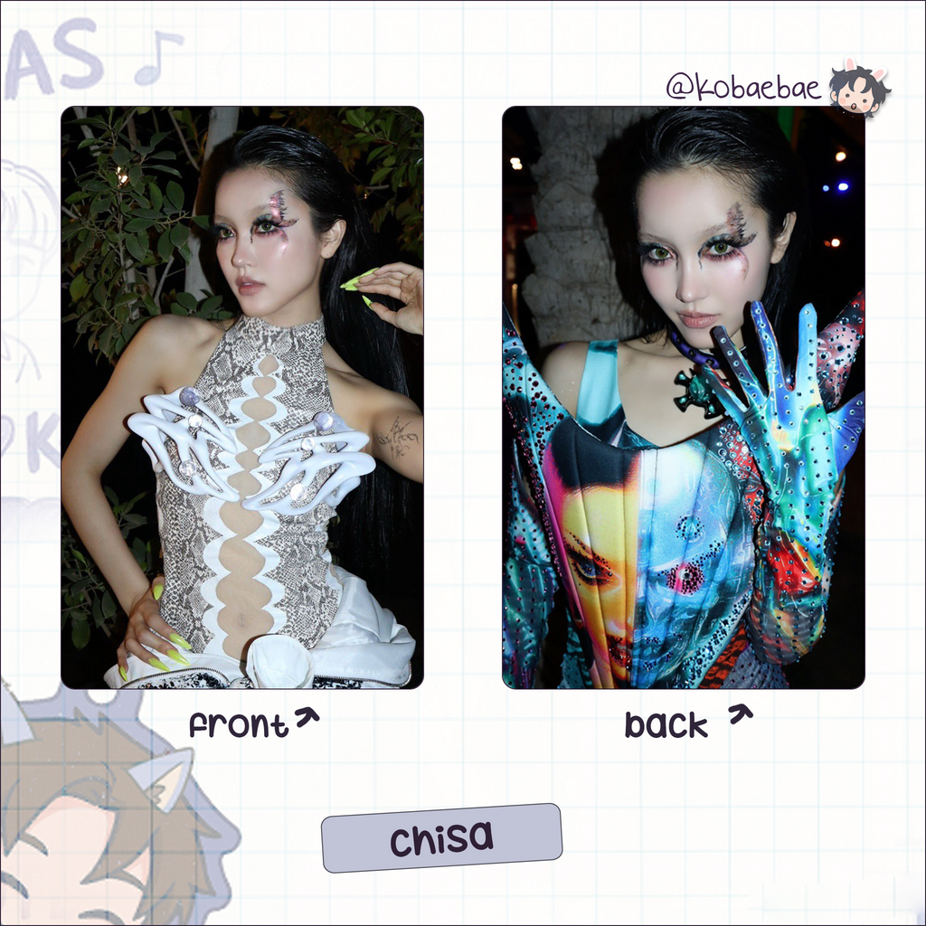 Xg - Coachella handmade photocards kpop inspired - Double bias set