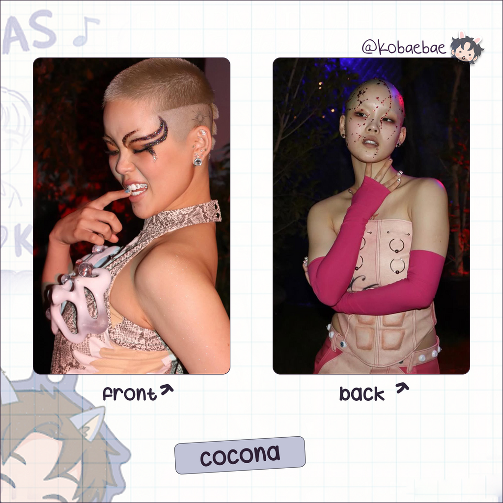 Xg - Coachella handmade photocards kpop inspired - Double bias set