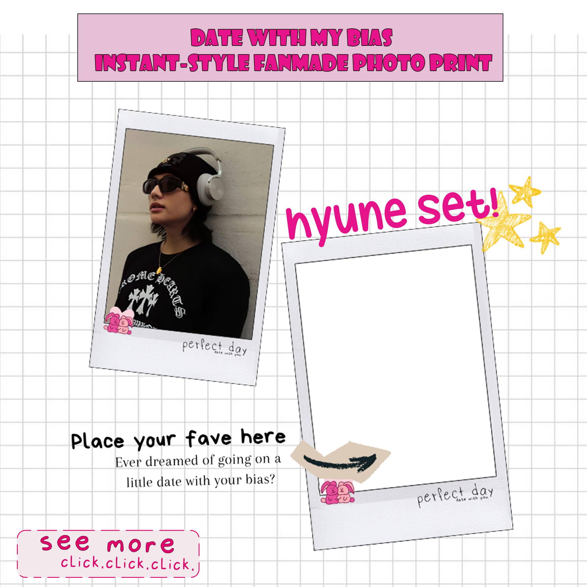 Date with My Bias - Hyune Instant-Style Fanmade Photo Print