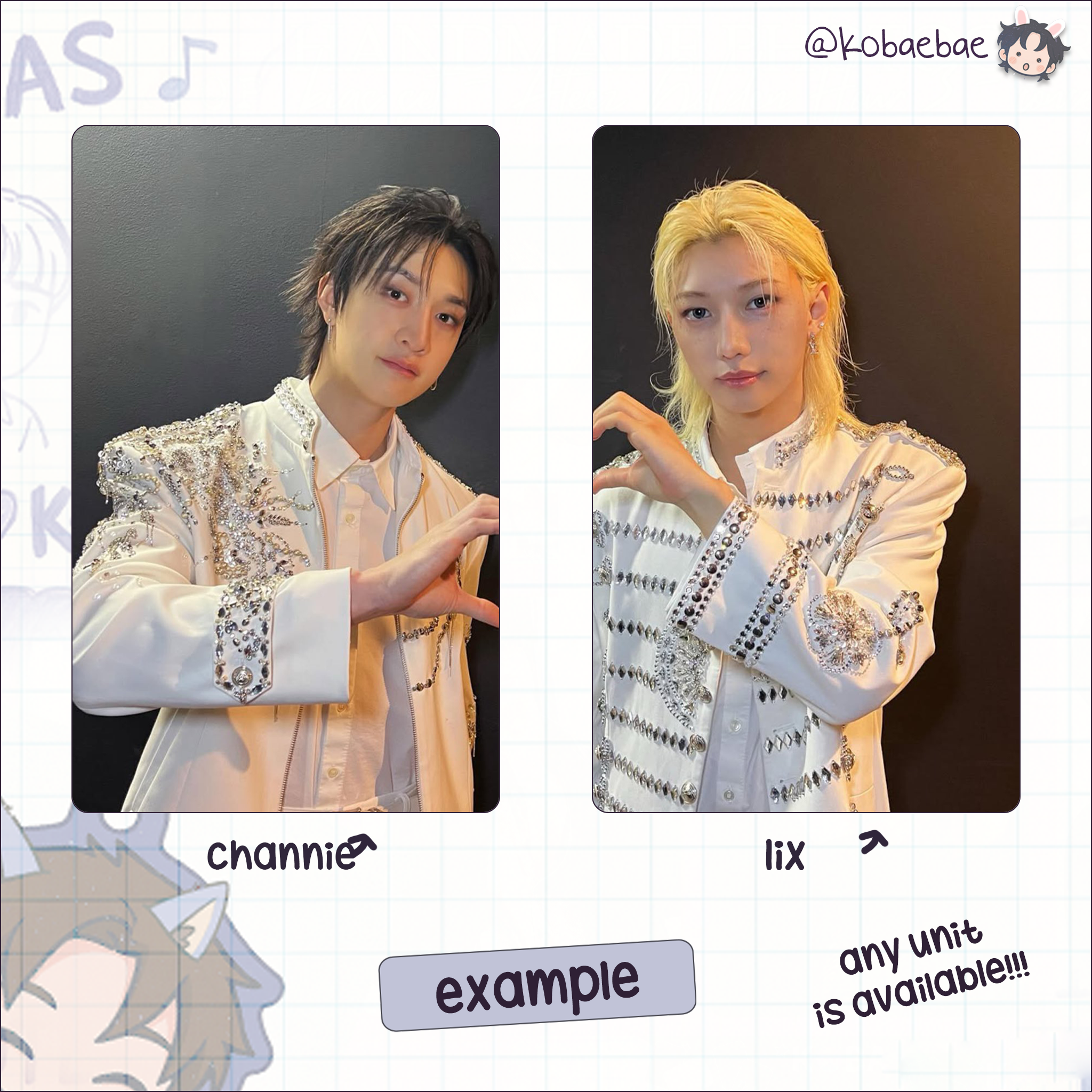 Skz - Complete my Heart Handmade photocards kpop inspired - Bias Set