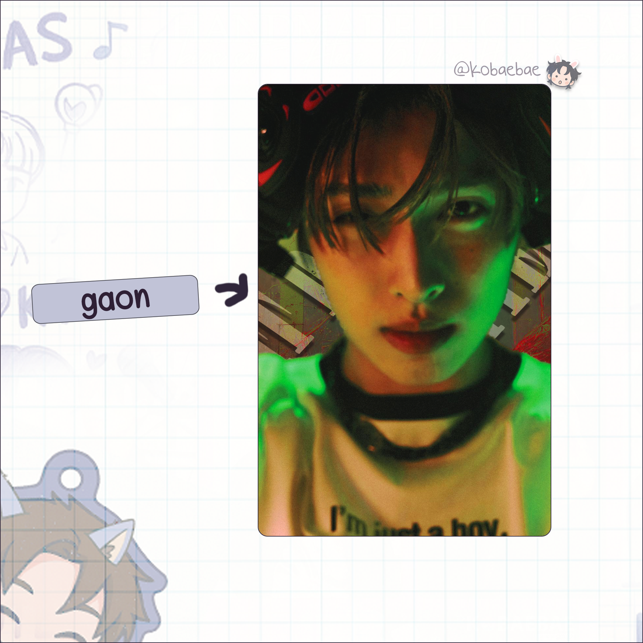 XHR - HB Handmade photocards kpop inspired - Bias set