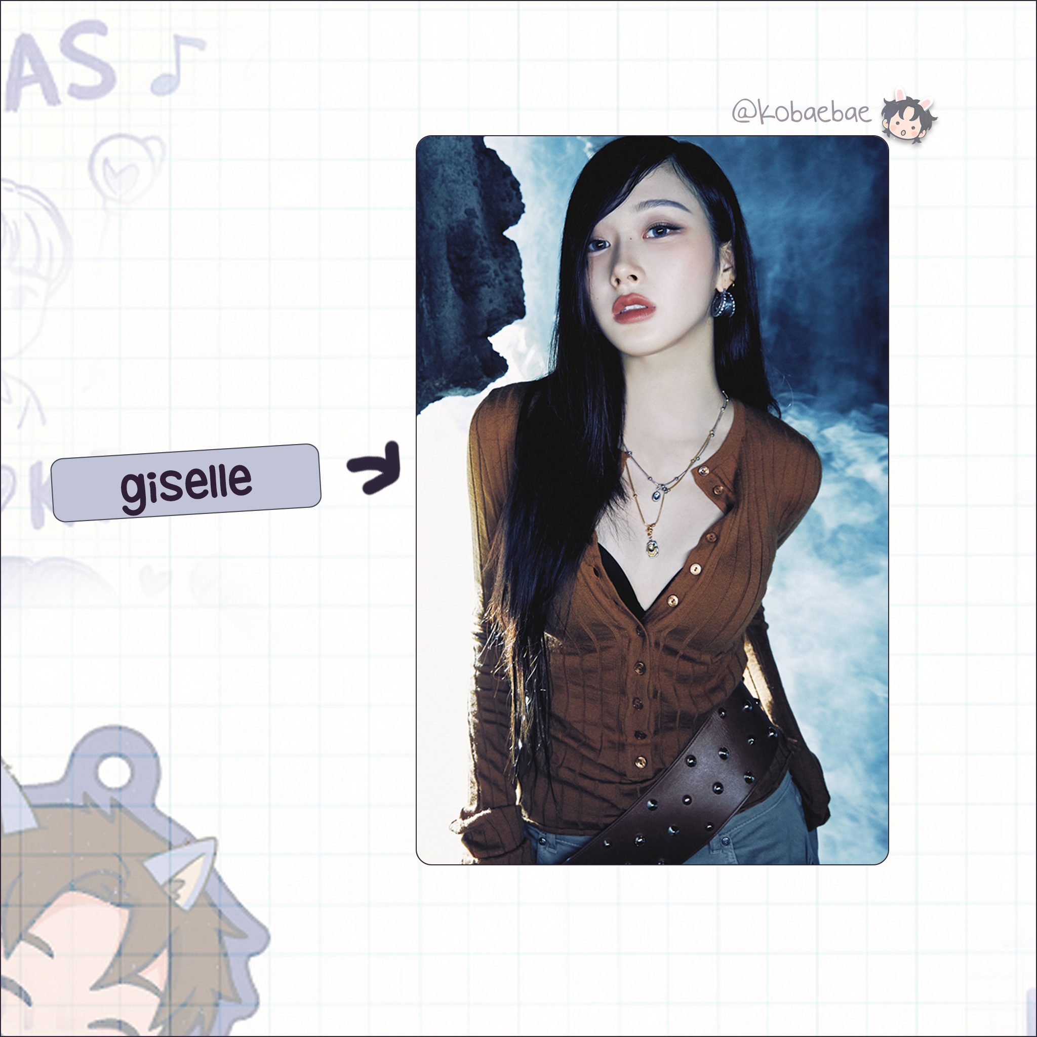 Aespa - Drama handmade photocards kpop inspired - set 1