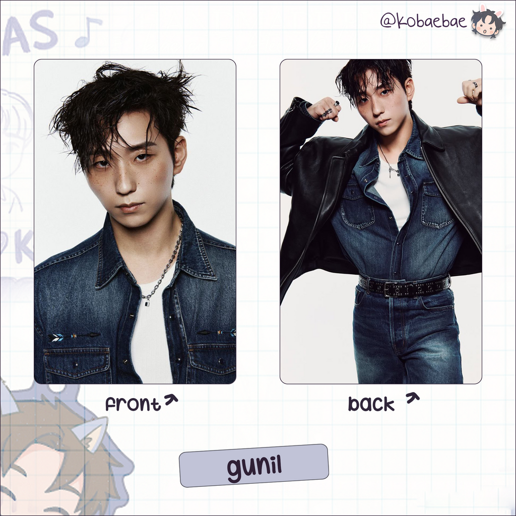 Xdinary Heroes - Esq. handmade photocards kpop inspired - double side set
