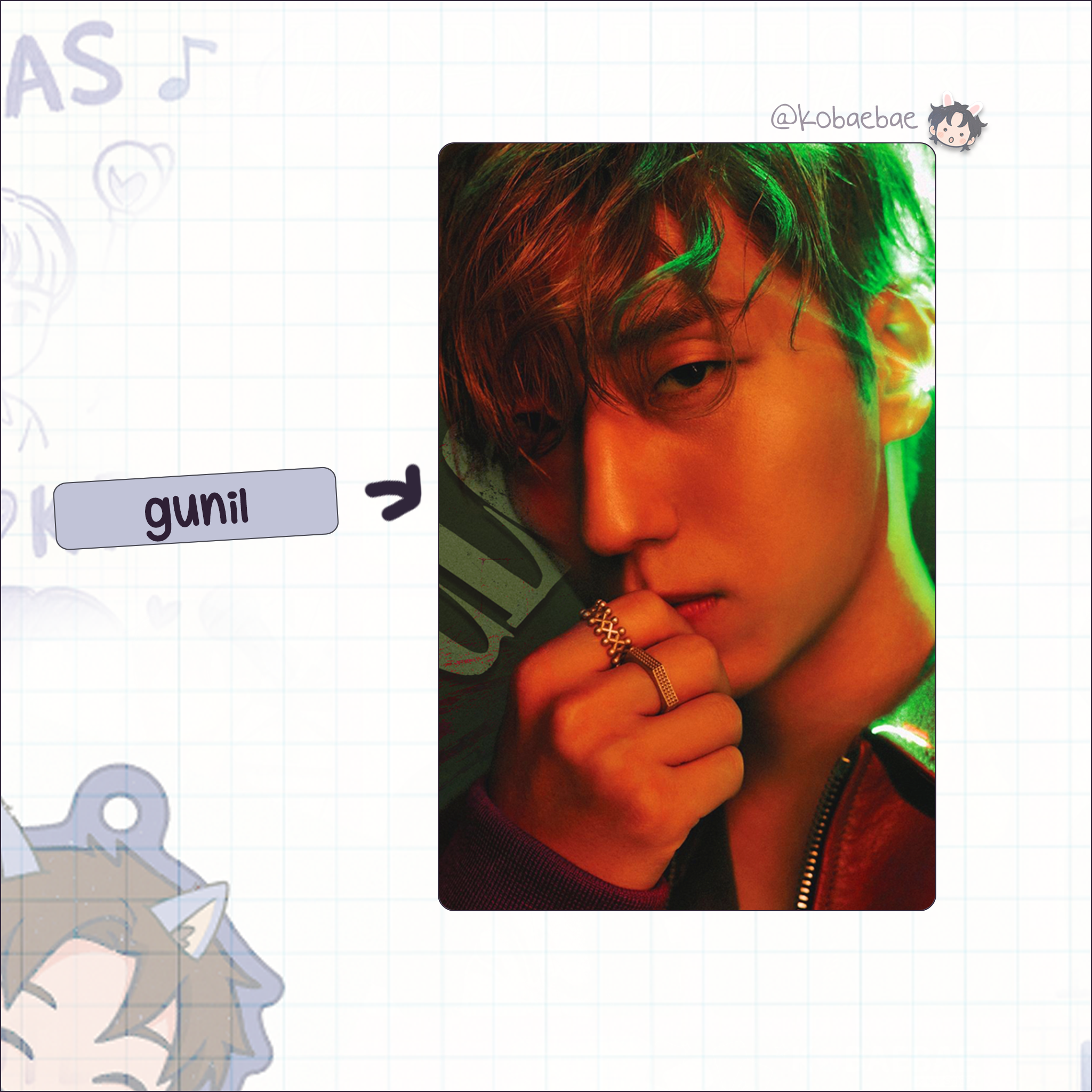 XHR - HB Handmade photocards kpop inspired - Bias set