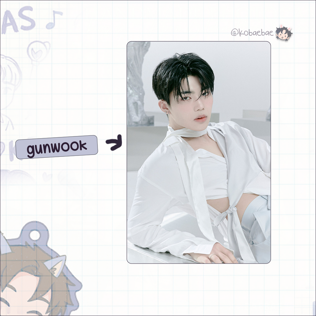 Zb1 - Blue Parad. handmade photocards kpop inspired - Hide vers. ot9