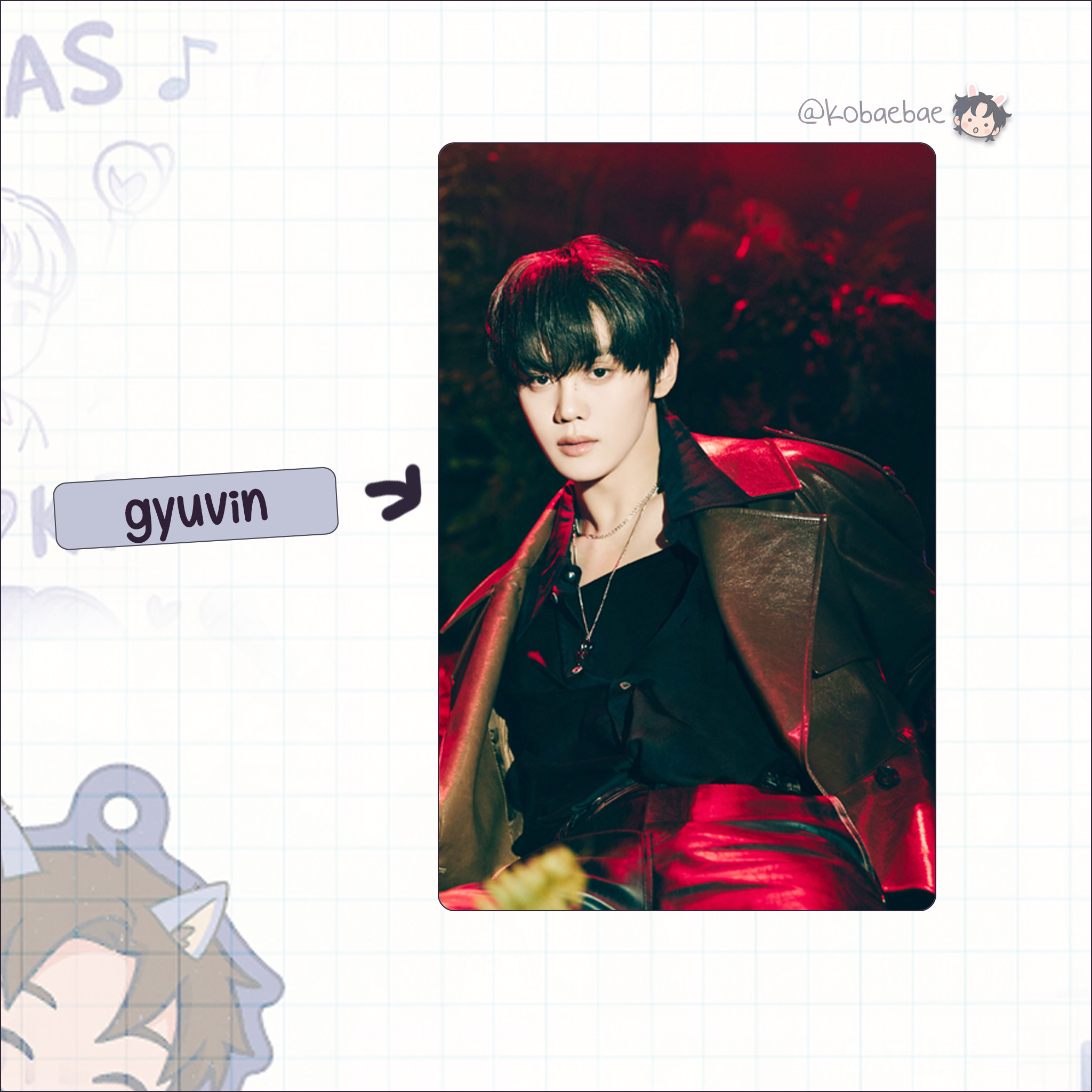 Zb1 - Blue Parad. Handmade photocards kpop inspired - Seek vers. ot9