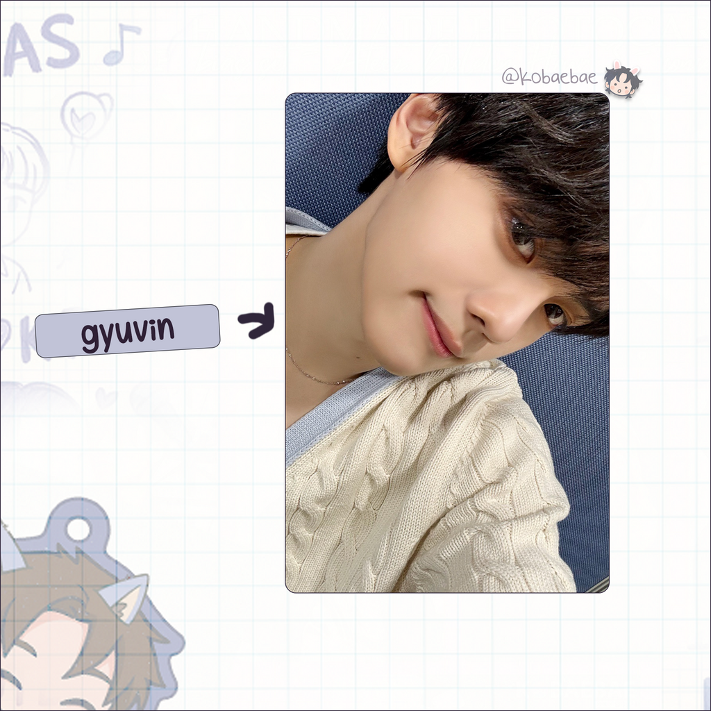 Zb1 - Weibo Handmade photocards kpop inspired - Bias set ot9