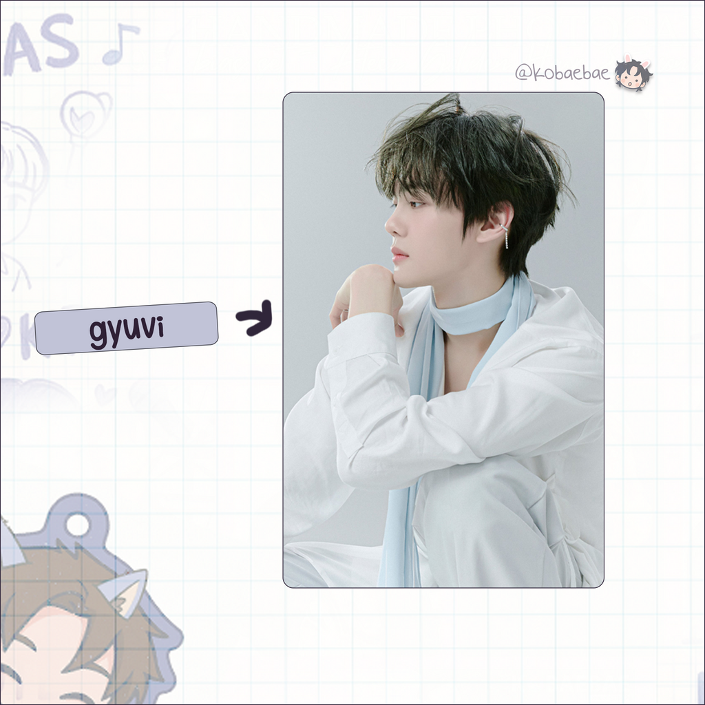 Zb1 - Blue Parad. handmade photocards kpop inspired - Hide vers. ot9