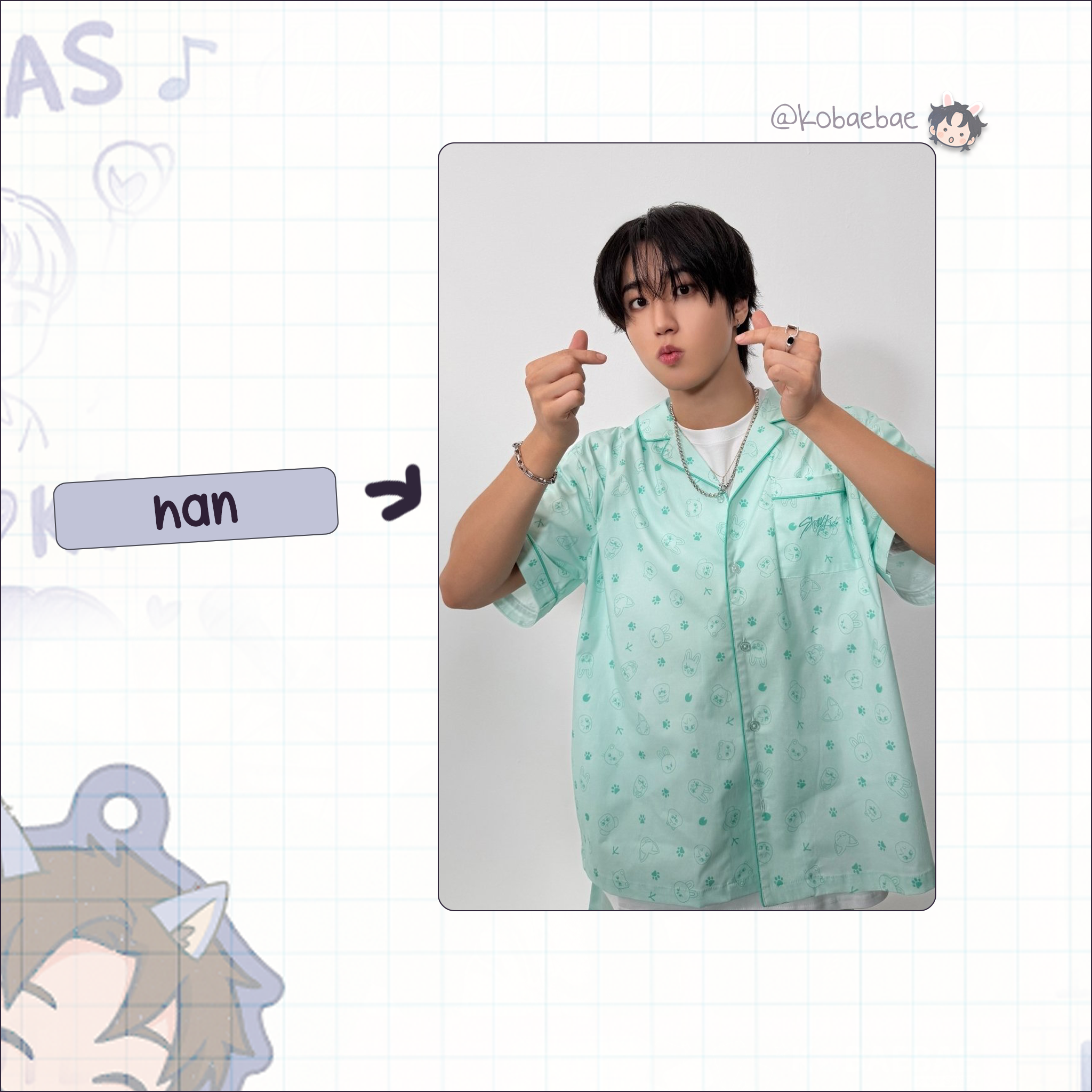 Skz -  Handmade photocards kpop inspired - Bias set Pajamas Selfie