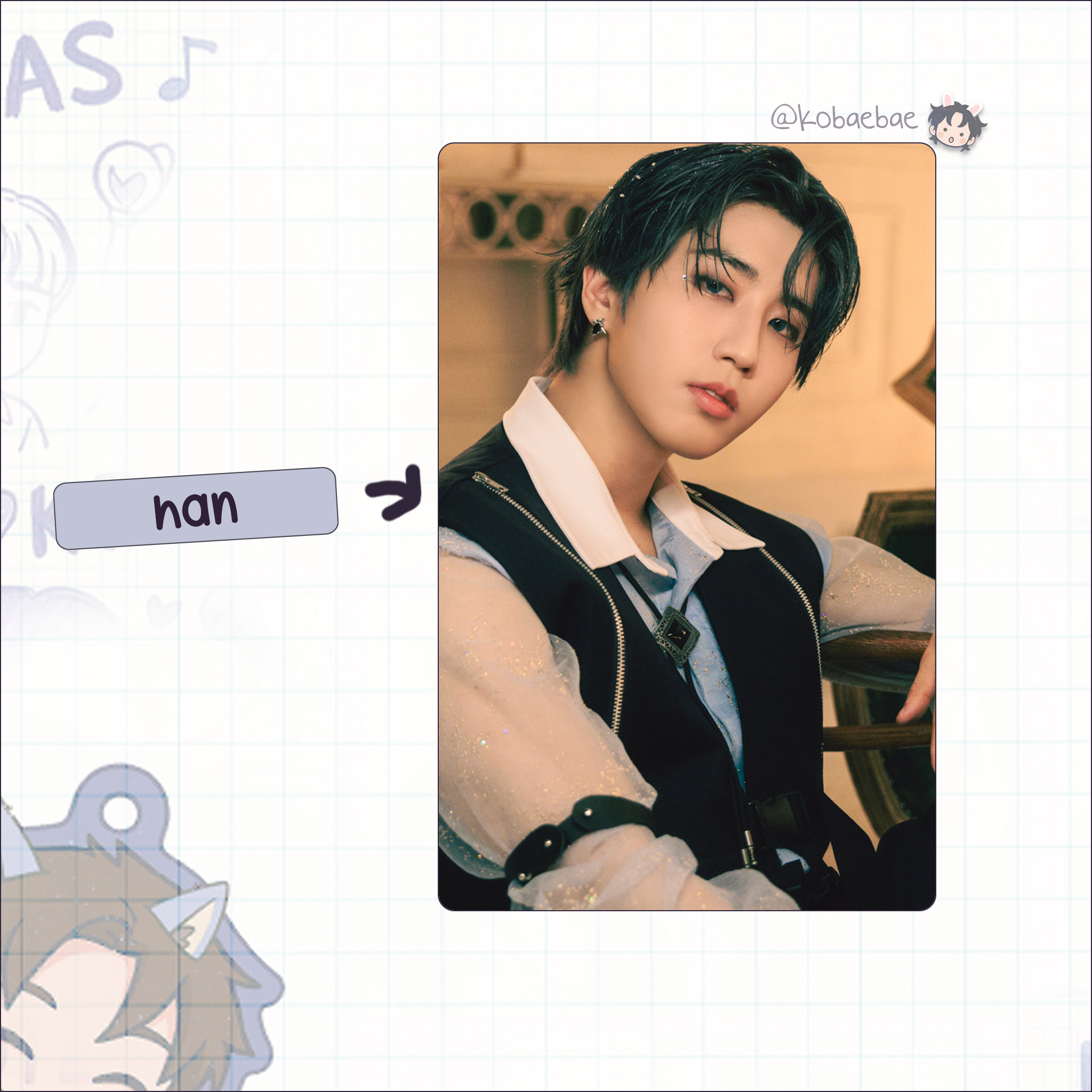 Skz - H.o.l.l.o.w. Handmade photocards kpop inspired - Bias set 2